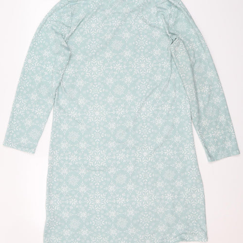 Dreams Womens Blue Floral Polyester Top Dress Size 12