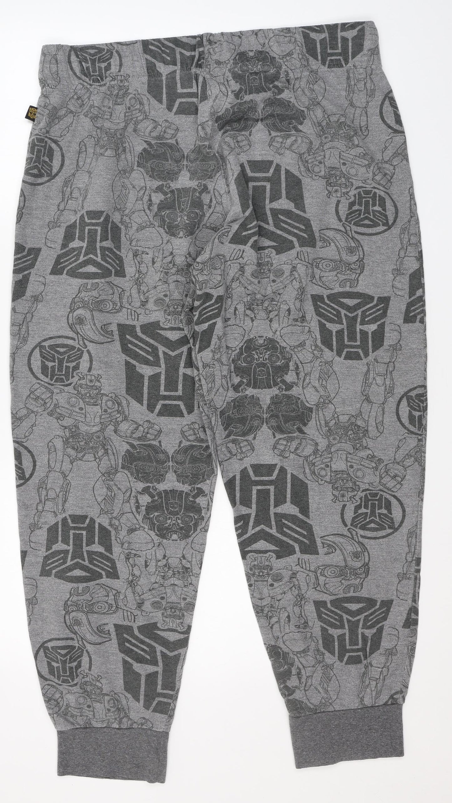Bumble Bee Mens Grey  Cotton  Lounge Pants Size L   - Transformers
