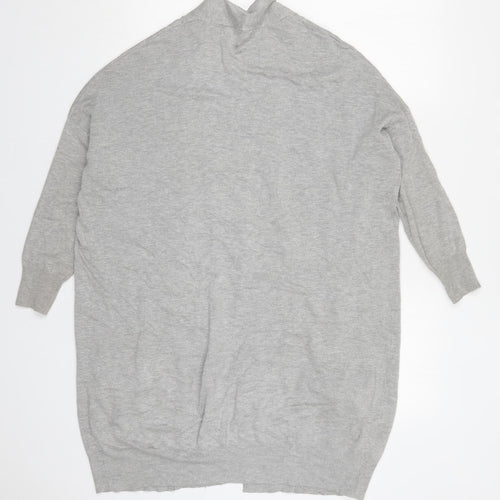 Atmopshere Womens Grey V-Neck  Viscose Cardigan Jumper Size 10