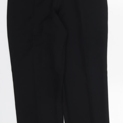 Preworn Womens Black  Polyester Trousers  Size 30 in L26 in Regular