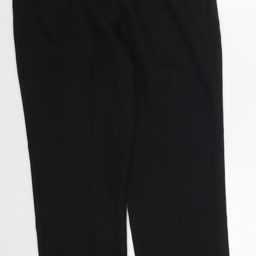 Preworn Womens Black  Polyester Trousers  Size 30 in L26 in Regular