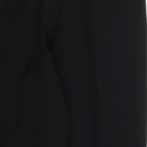 Preworn Womens Black  Polyester Trousers  Size 30 in L26 in Regular