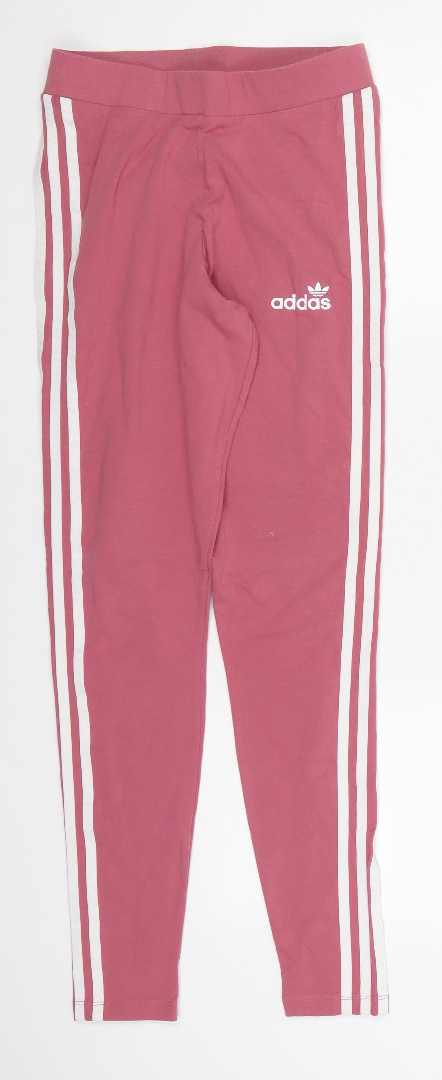 adidas Womens Pink  Cotton Carrot Leggings Size 10 L28 in