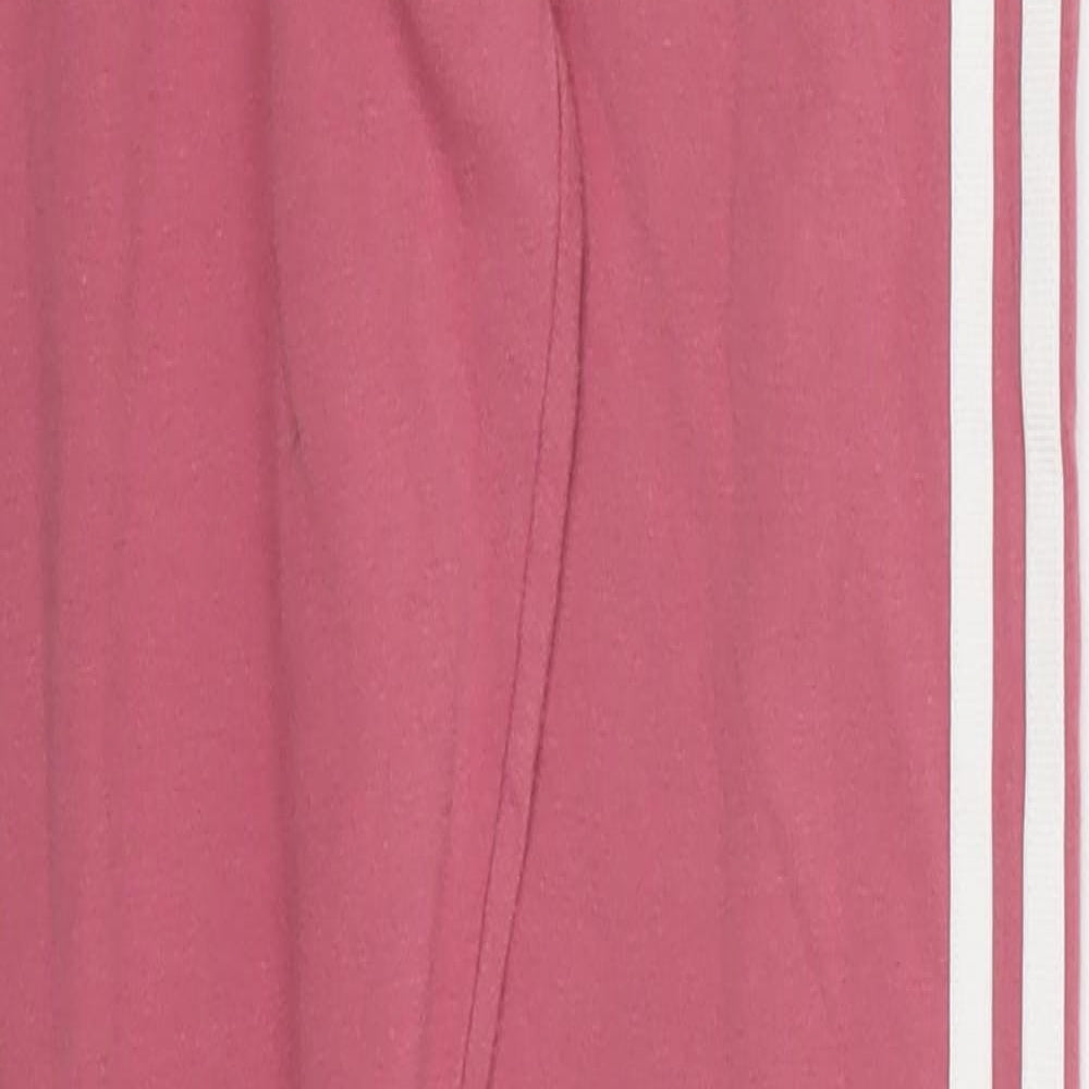 adidas Womens Pink  Cotton Carrot Leggings Size 10 L28 in