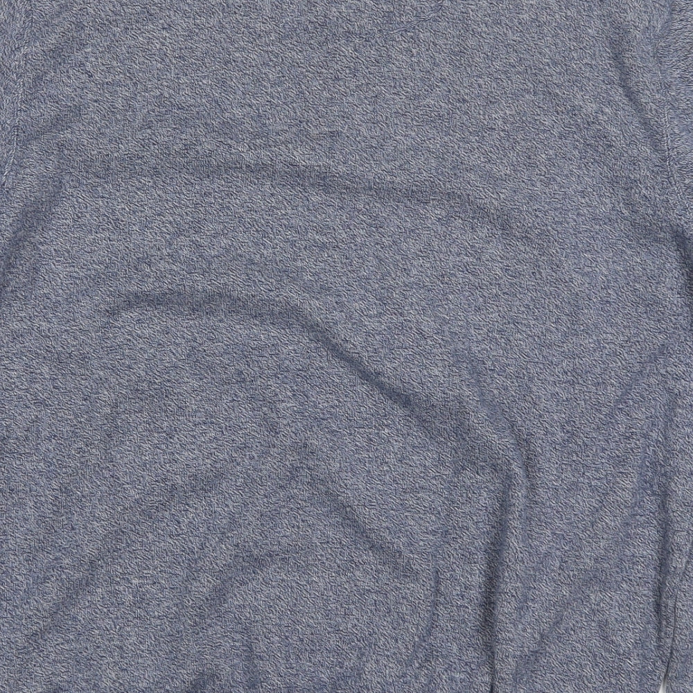 Duffer Mens Blue Round Neck  Cotton Pullover Jumper Size L