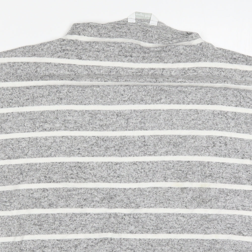 Marks and Spencer Womens Grey Striped Viscose Top Pyjama Top Size 20