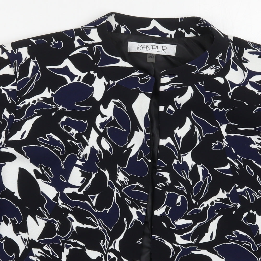 Kasper Womens Blue   Jacket  Size 12   - Abstract