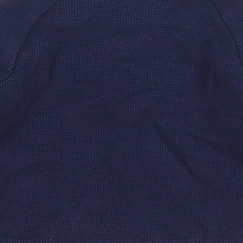 Marks and Spencer Boys Blue  Cotton Basic T-Shirt Size 3-6 Months Crew Neck Button