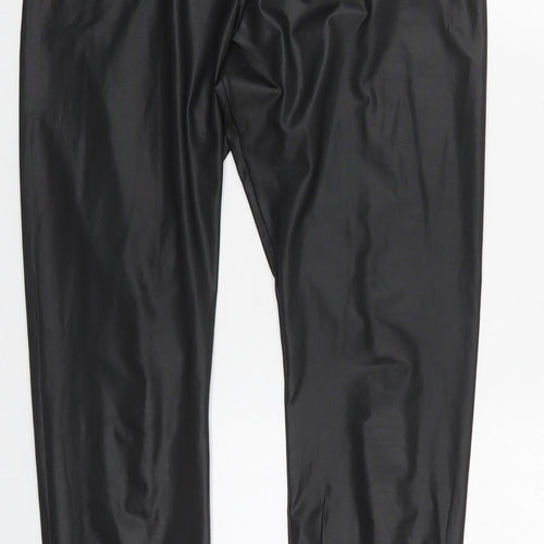 VERO MODA Womens Black  Polyester Carrot Leggings Size 14 L28 in