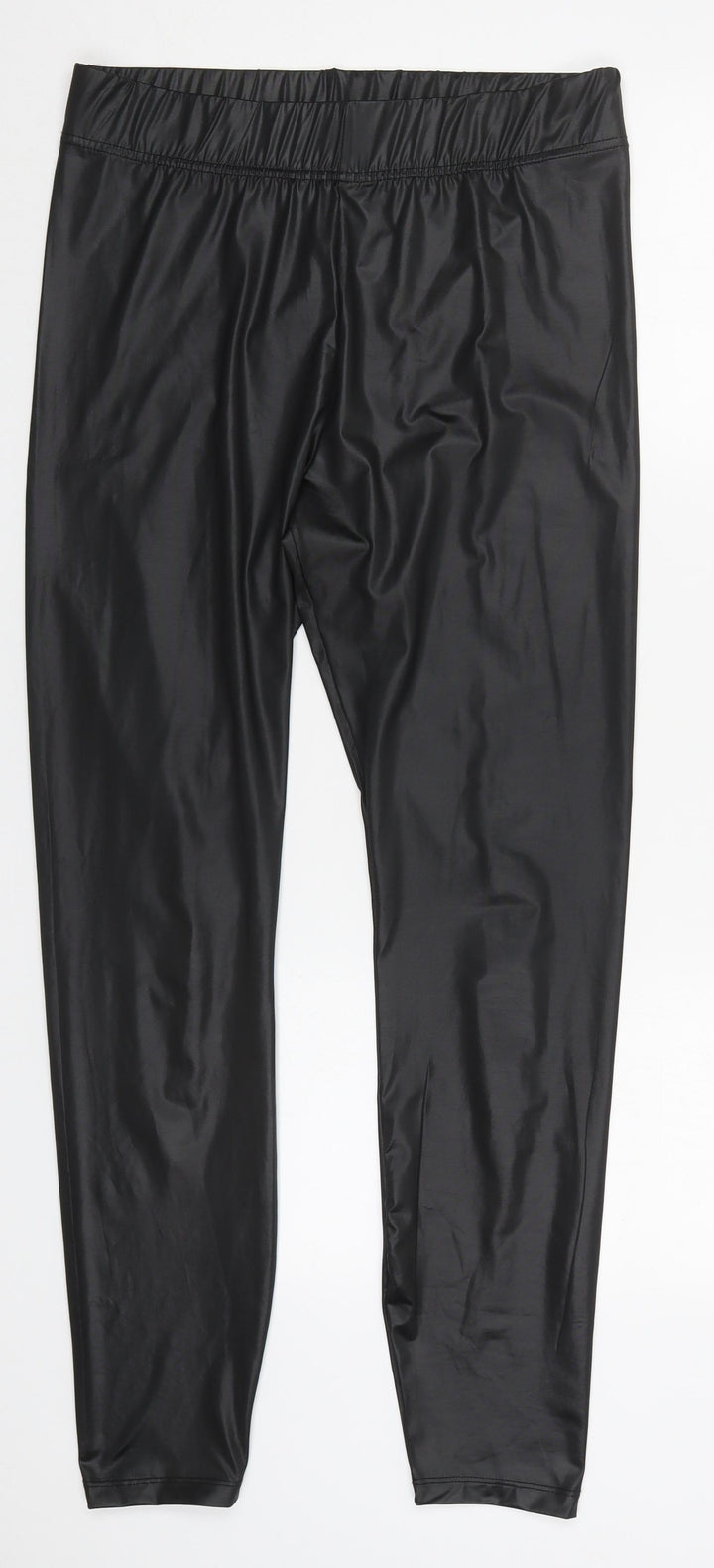 VERO MODA Womens Black Polyester Carrot Leggings Size 14 L28 in