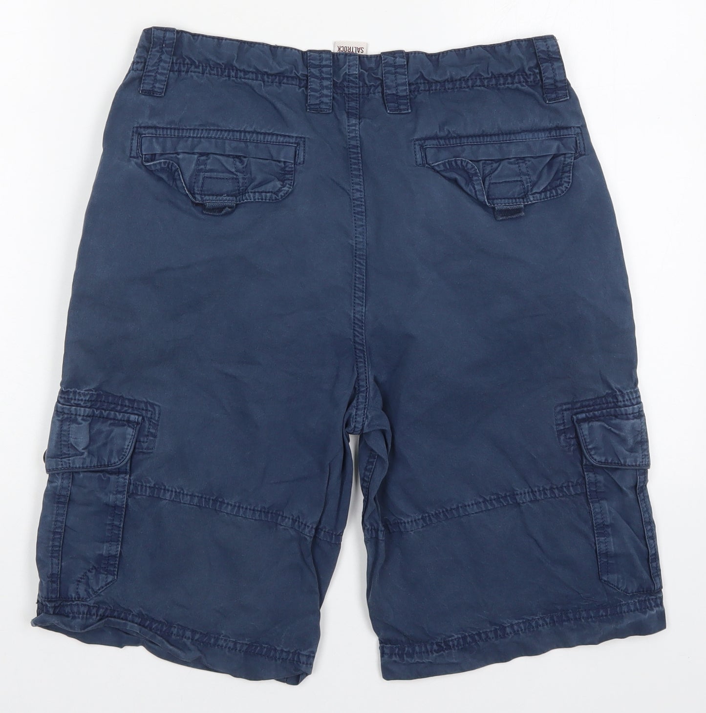 Saltrock Boys Blue  Cotton Cargo Shorts Size 13 Years  Regular