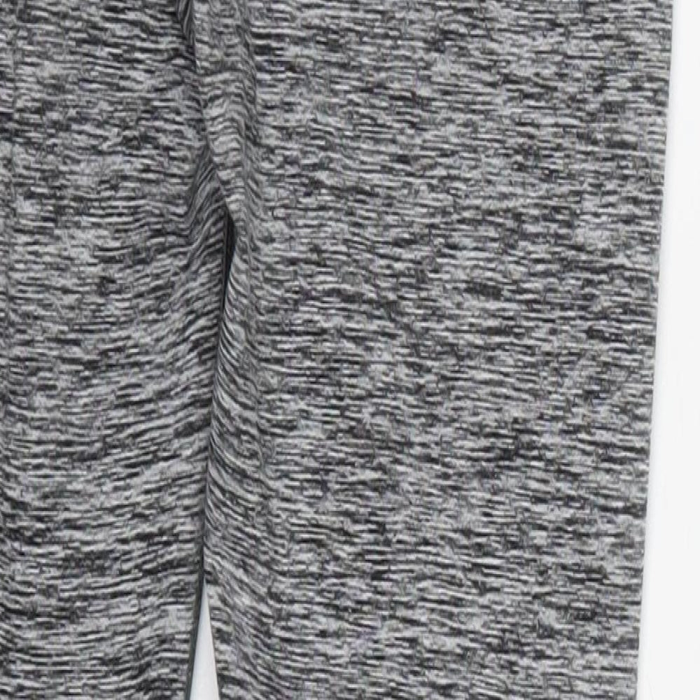 Reebok Womens Grey  Polyester Capri Leggings Size XS L26 in Regular