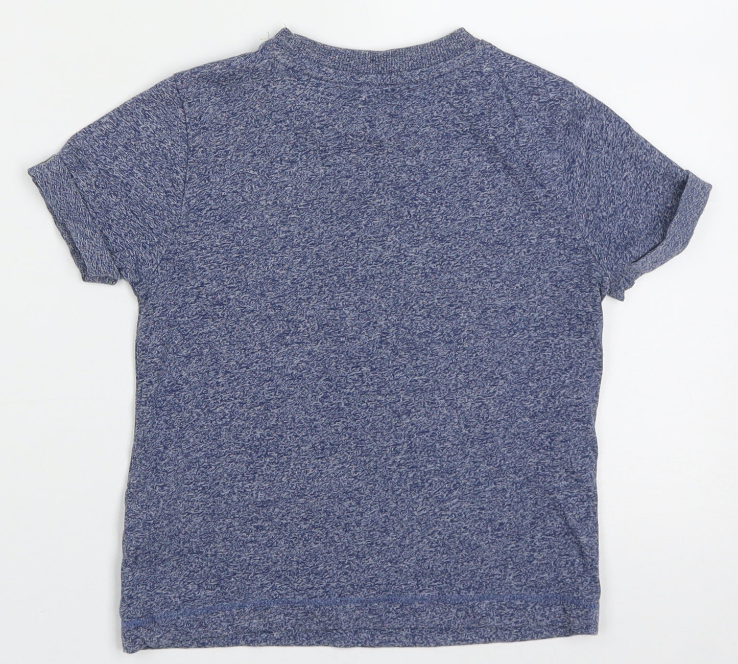 F&F Boys Blue  Cotton Basic T-Shirt Size 3-4 Years Crew Neck Pullover - 2 cool awesome