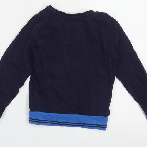 TU Boys Blue  Cotton  Pyjama Top Size 5-6 Years  Pullover - Stay Awesome
