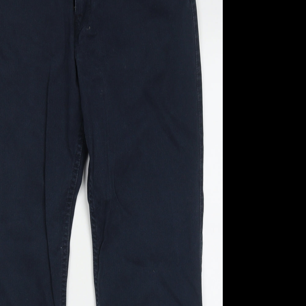 Autograph Mens Blue  Cotton Straight Jeans Size 32 L29 in Regular Button