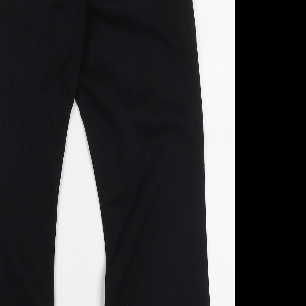 NEXT Mens Black  Cotton Straight Jeans Size 32 L28 in Regular Button
