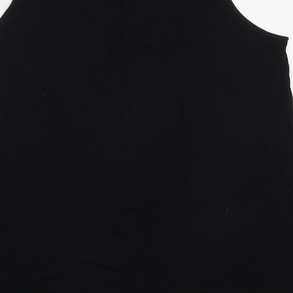 George Womens Black  Viscose Basic Tank Size 20 V-Neck