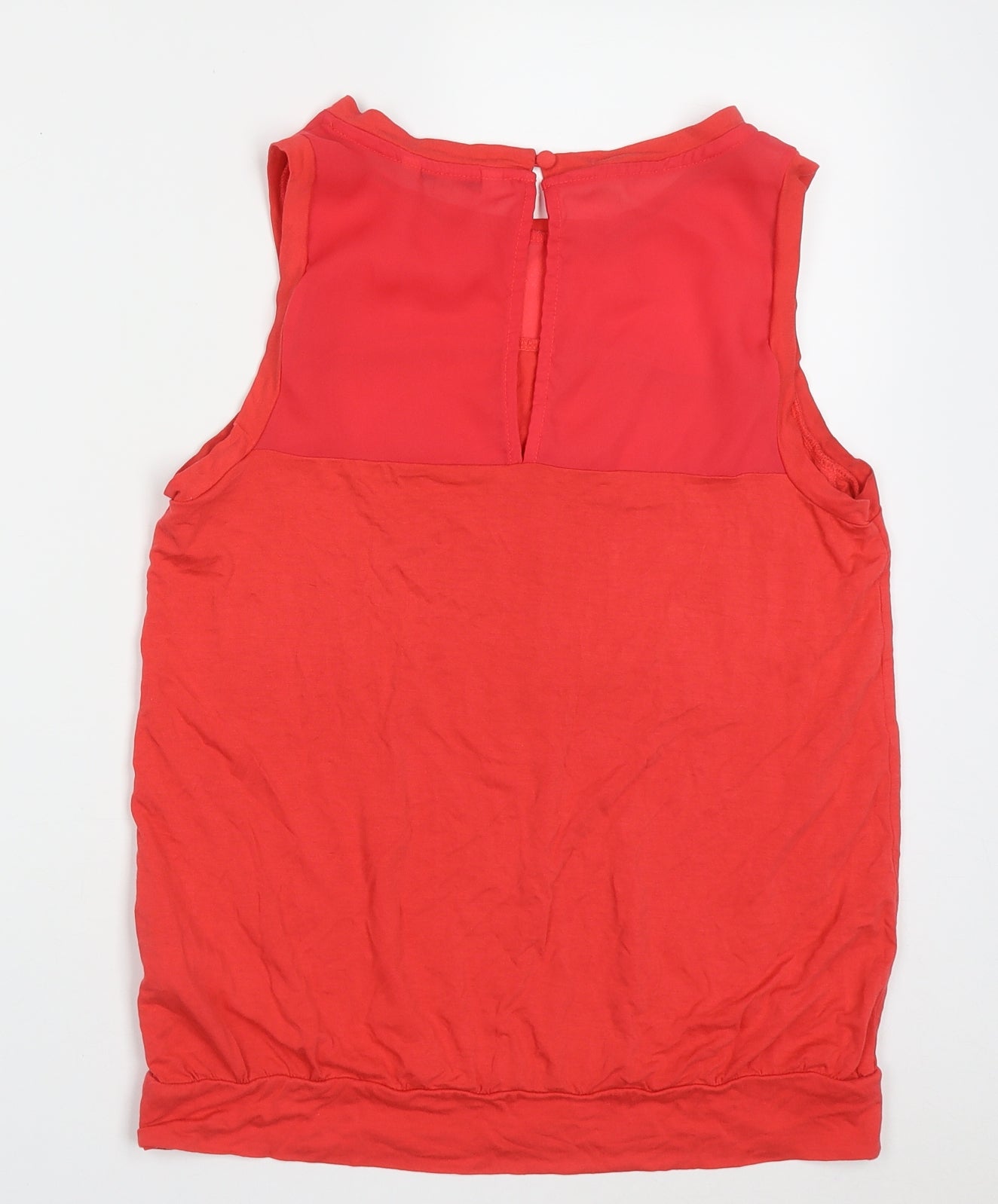 NEXT Womens Pink  Viscose Basic Tank Size 12 Crew Neck