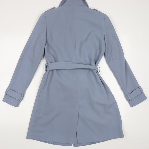 George Womens Blue   Overcoat Coat Size 8  Button