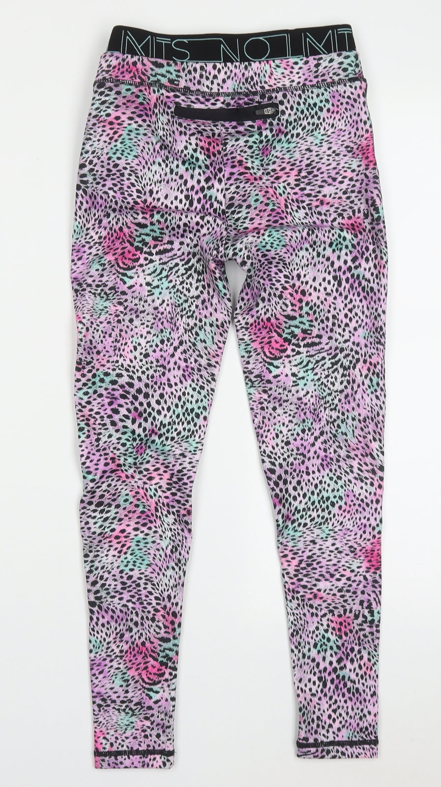 Dunnes Stores Girls Pink Animal Print Polyester Capri Trousers Size 9 Years  Regular Pullover