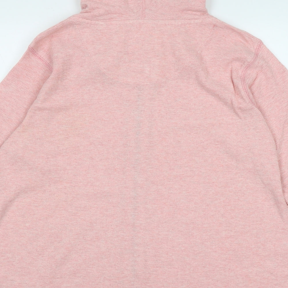 NEXT Womens Pink  Cotton Full Zip Hoodie Size 18  Zip