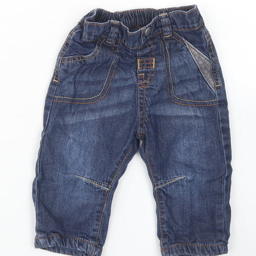 George Boys Blue  Cotton Capri Jeans Size 3-6 Months