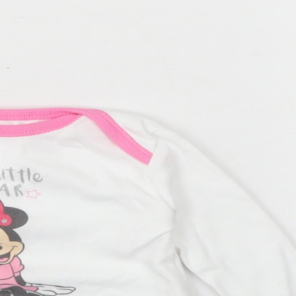 Disney Baby Girls Pink Solid Cotton Capri Pyjama Set Size Newborn   - Minnie Mosue