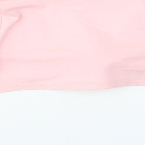 Jacques Morét Girls Pink V-Neck  Cotton Cardigan Jumper Size 4-5 Years  Tie - Ballet