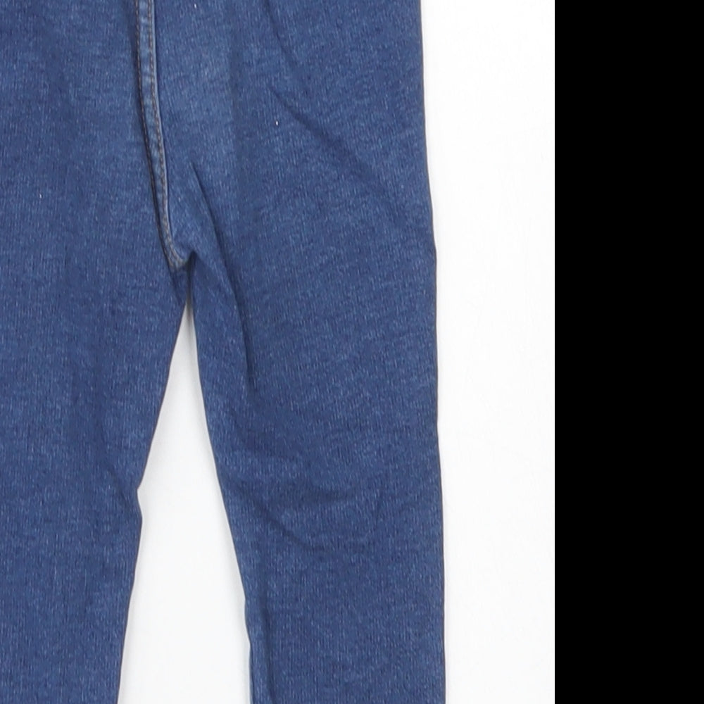 Mini Club Girls Blue  Cotton Capri Jeans Size 9 Months   - Jegging