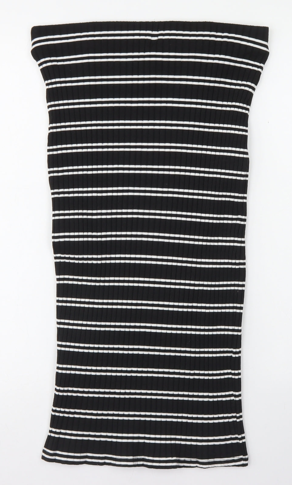 Atmosphere Womens Black Striped Polyester Straight & Pencil Skirt Size 14