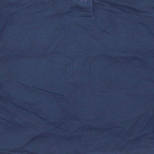 Mango Girls Blue  Cotton Basic T-Shirt Size 12-18 Months Crew Neck Snap - Just be you
