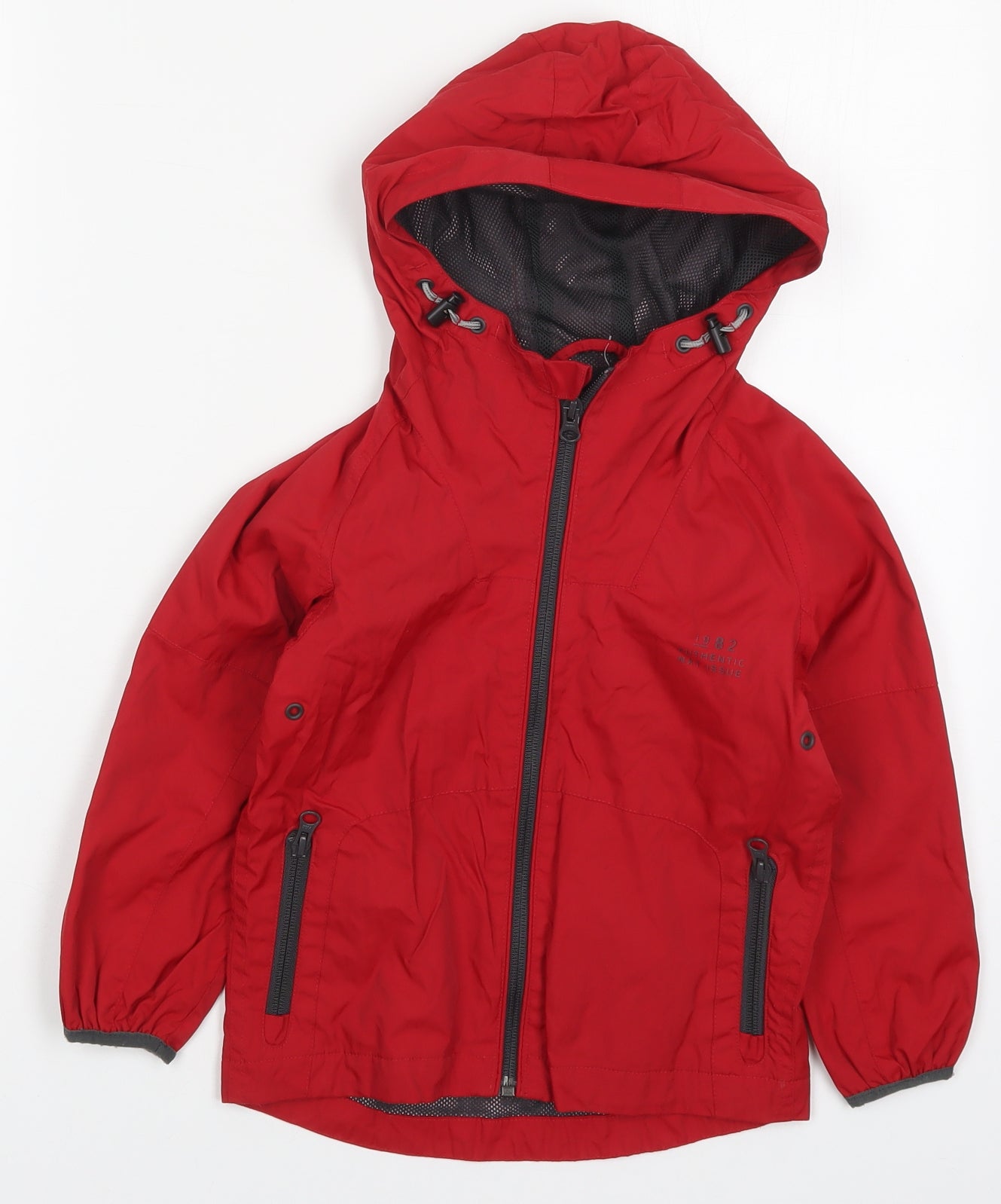 NEXT Boys Red   Basic Coat Coat Size 3 Years  Zip