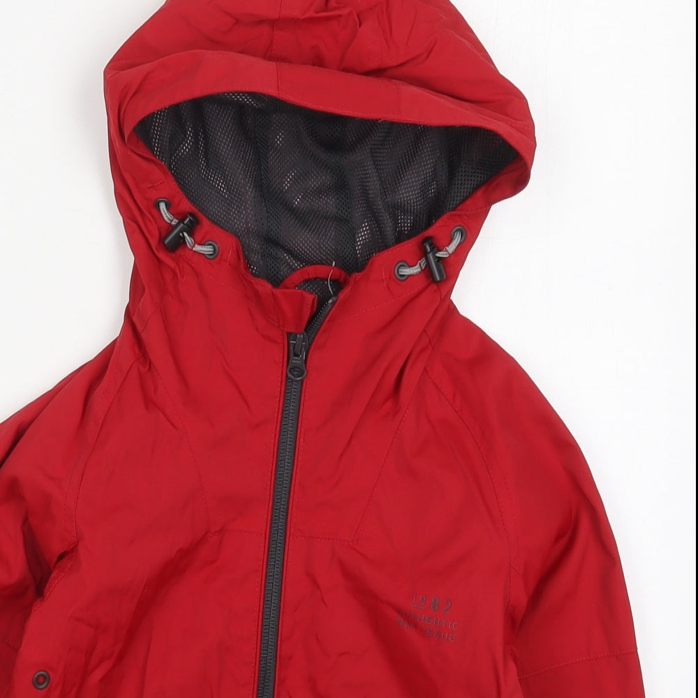 NEXT Boys Red   Basic Coat Coat Size 3 Years  Zip