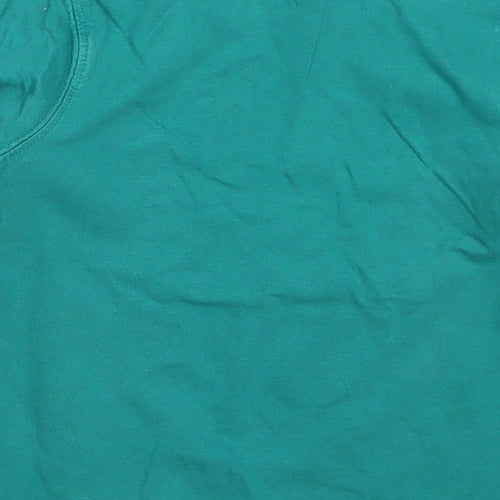 Mini Club Boys Green  Cotton Basic T-Shirt Size 2-3 Years Crew Neck Pullover - Rhino