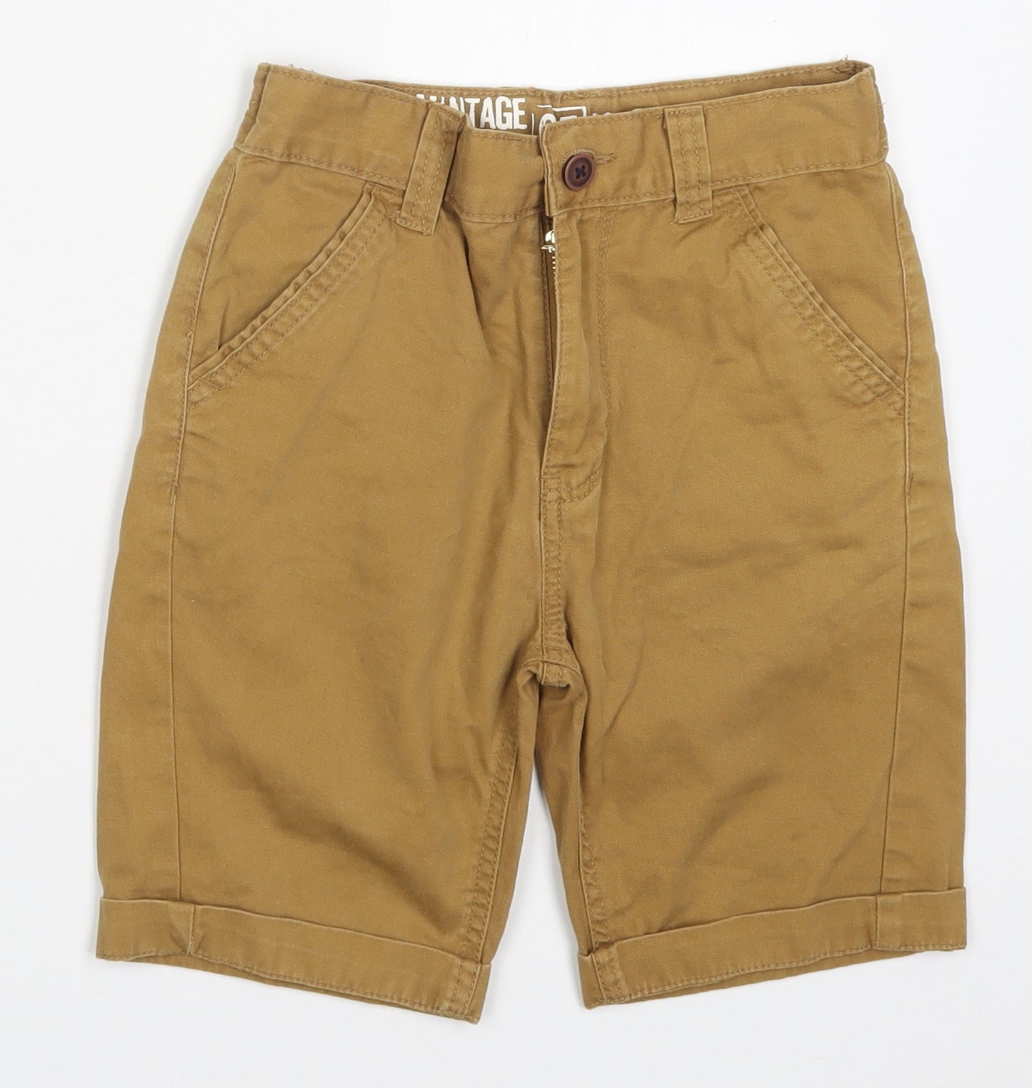 George Boys Brown  Cotton Bermuda Shorts Size 6-7 Years  Regular