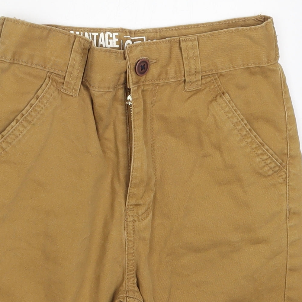 George Boys Brown  Cotton Bermuda Shorts Size 6-7 Years  Regular