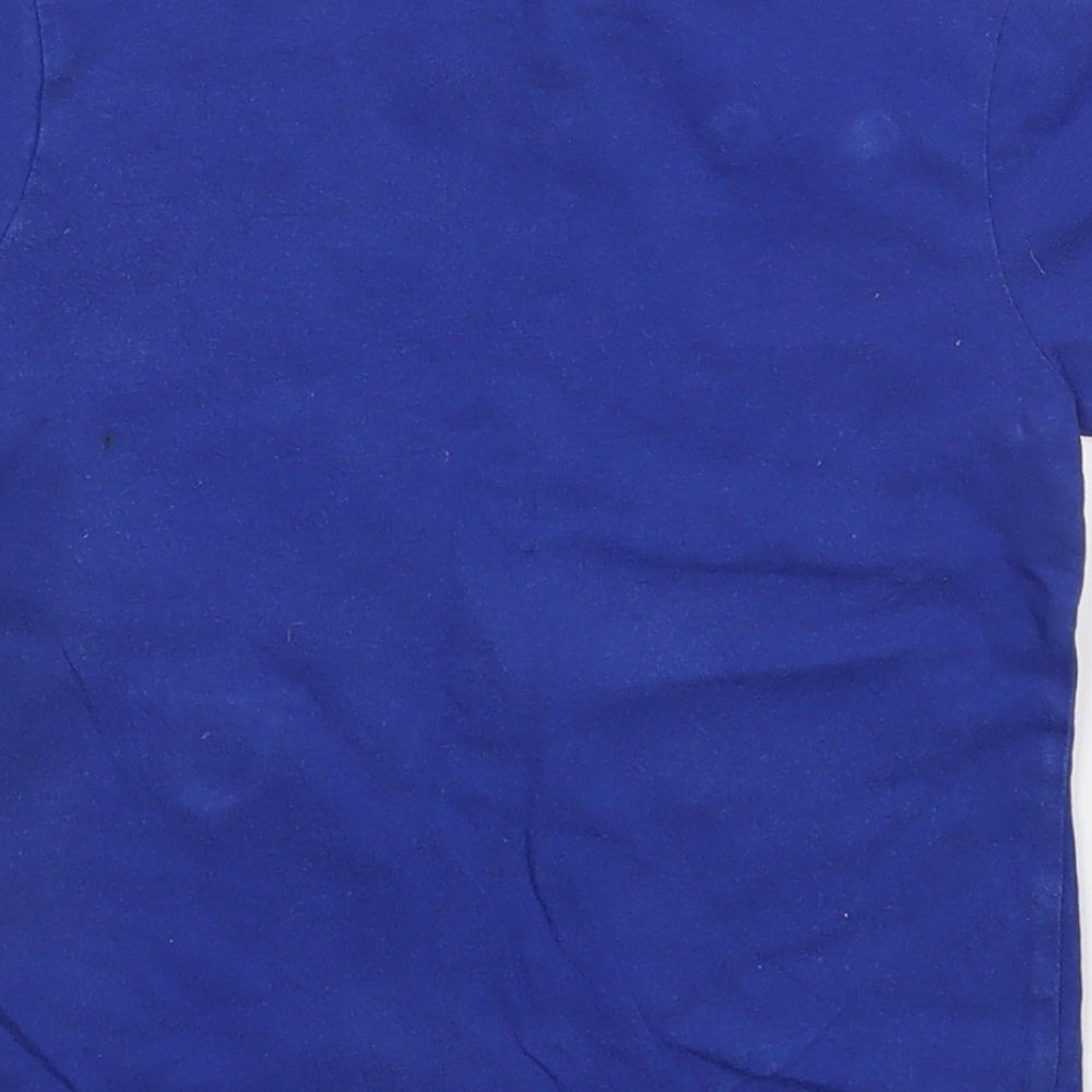 F&F Boys Blue  Cotton Basic T-Shirt Size 2-3 Years Crew Neck Pullover - Monsters