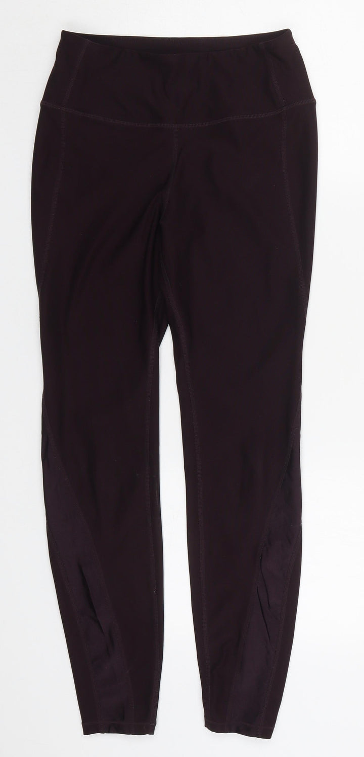 H&M Womens Purple Polyester Compression Leggings Size S L27 in Regular