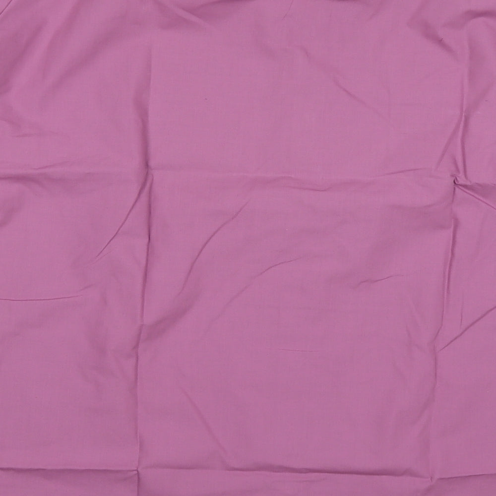 Premier Man Mens Purple  Polyester  Dress Shirt Size 19.5 Collared Button