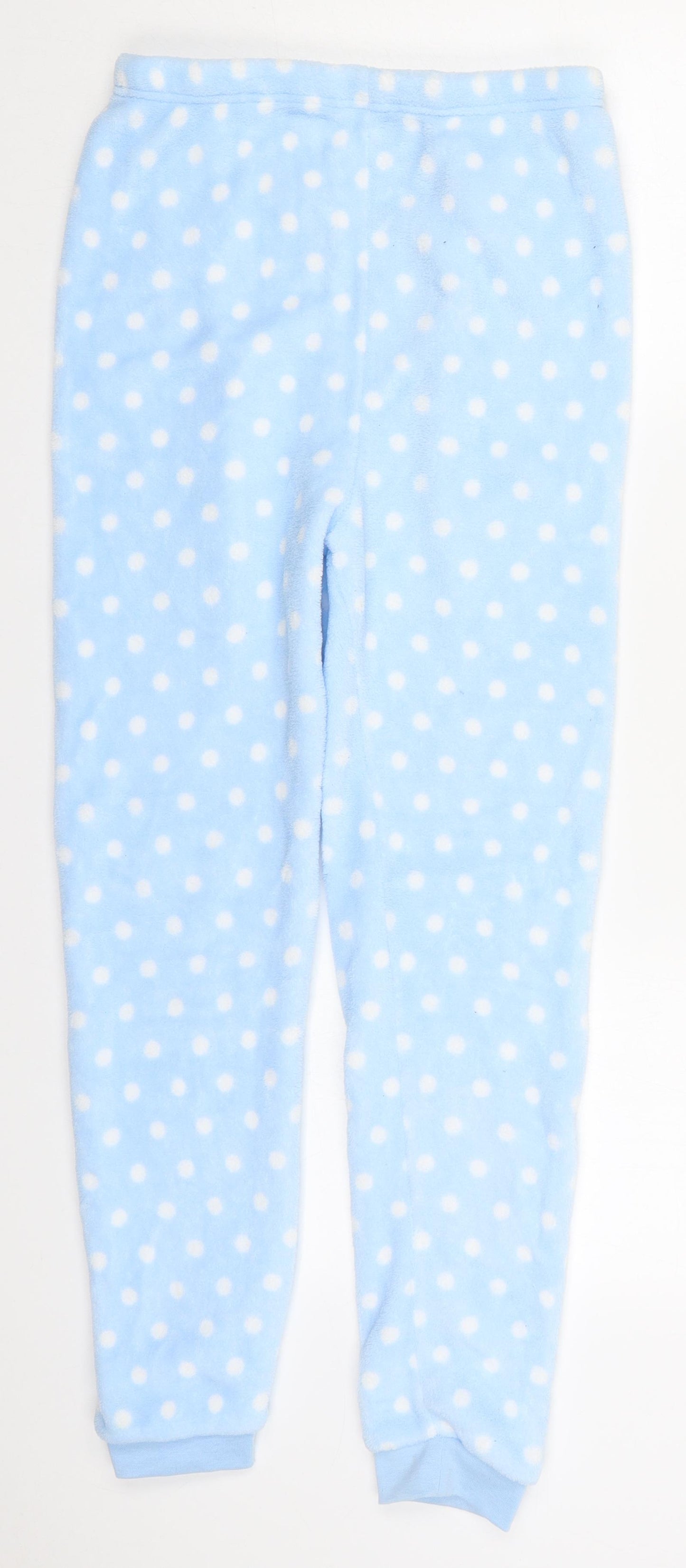 Primark Girls Blue Polka Dot Polyester Sweatpants Trousers Size 12-13 Years  Regular  - Pyjama Pants