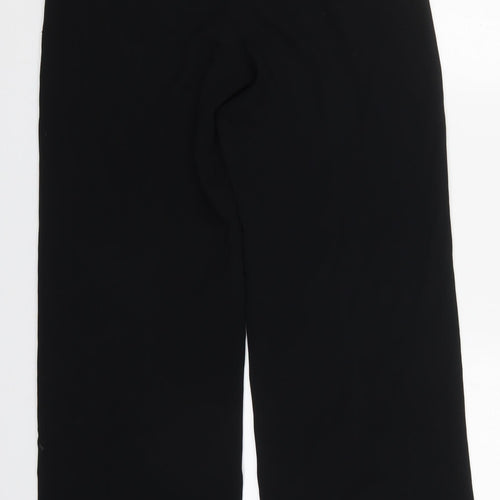 Trombolini Womens Black  Polyester Trousers  Size 32 in L30 in Regular Hook & Eye