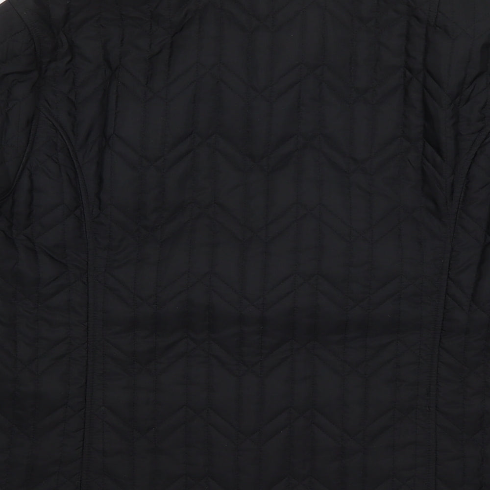 Heather Valley Womens Black   Quilted Coat Size 20  Button