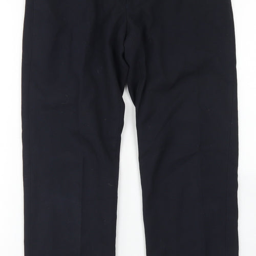 1880 Club Mens Blue  Polyester Dress Pants Trousers Size 28 in L27 in Regular Button