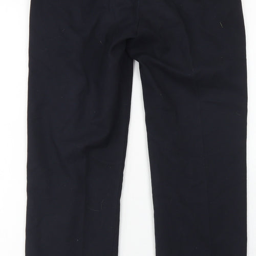 1880 Club Mens Blue  Polyester Dress Pants Trousers Size 28 in L27 in Regular Button
