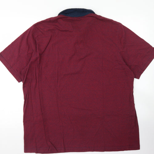 Morley Mens Purple  Cotton  Polo Size 2XL Collared Button