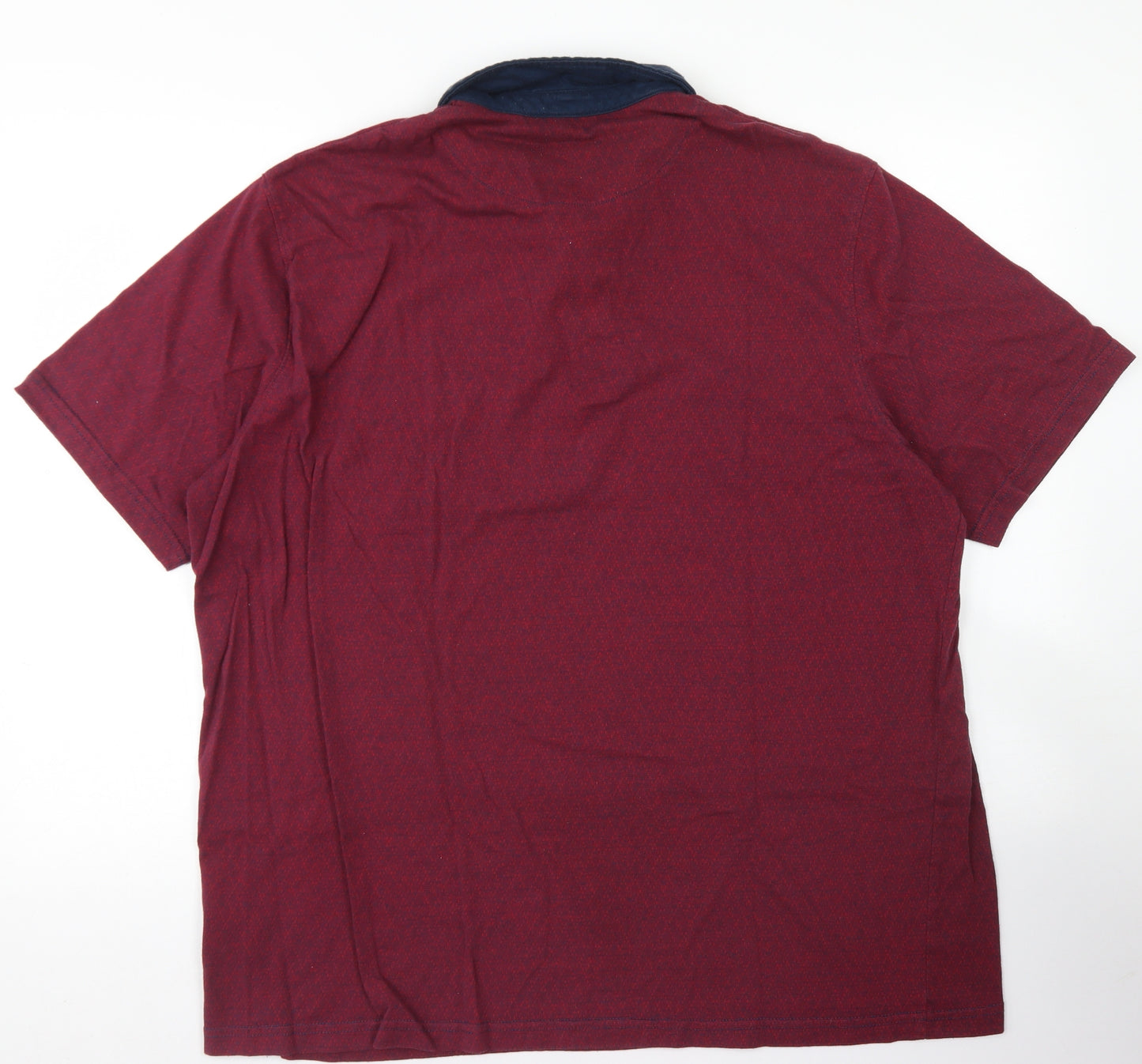 Morley Mens Purple  Cotton  Polo Size 2XL Collared Button