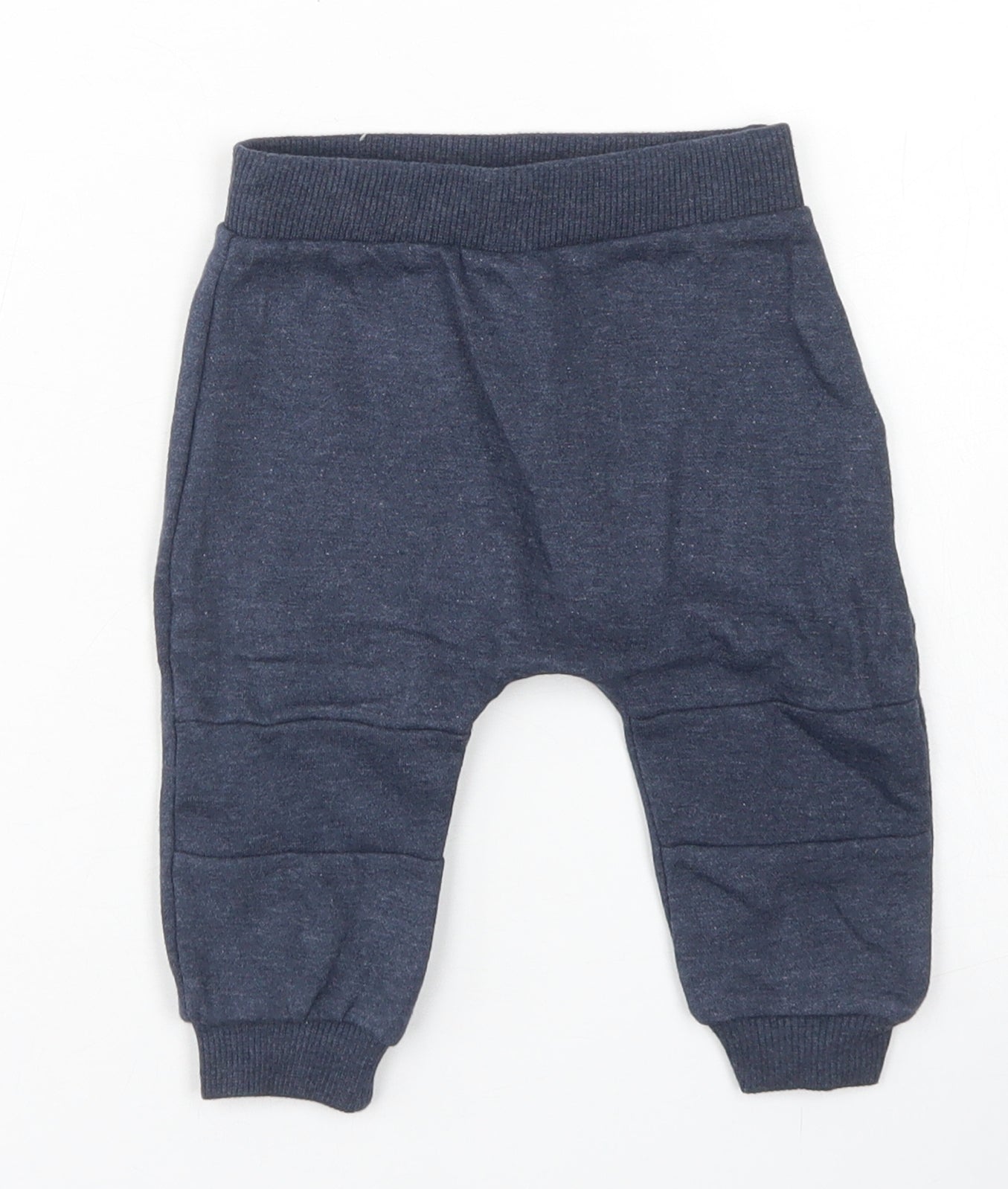 Fred & Flo Boys Blue  Cotton Jogger Trousers Size 6-9 Months
