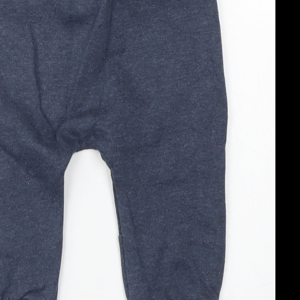 Fred & Flo Boys Blue  Cotton Jogger Trousers Size 6-9 Months