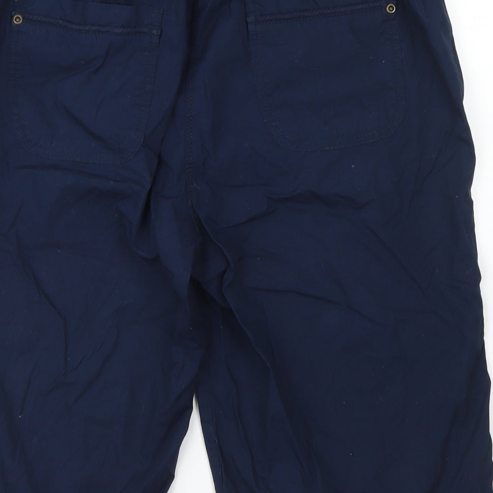 eorge Womens Blue  Cotton Bermuda Shorts Size 12 L15 in Regular Drawstring