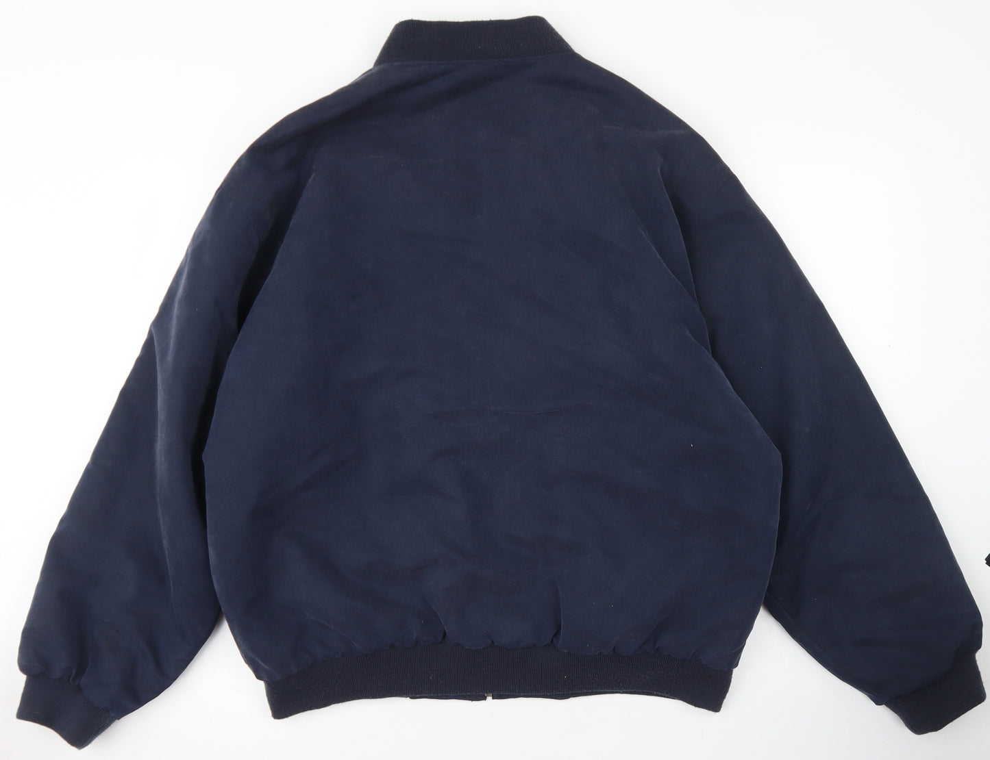 Savatini Mens Blue   Bomber Jacket Jacket Size L  Zip